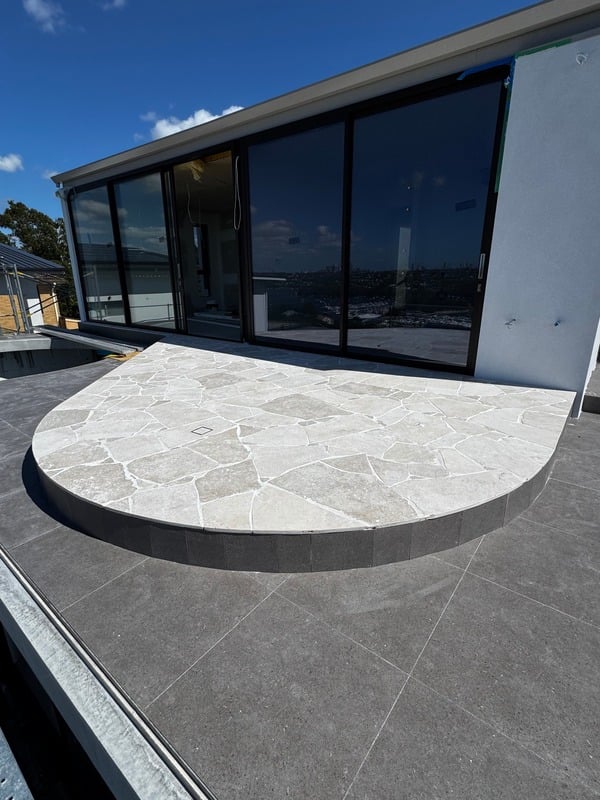 Premium feature tiling finished cleanly by Beck Tiling — Narrabeen area tiling